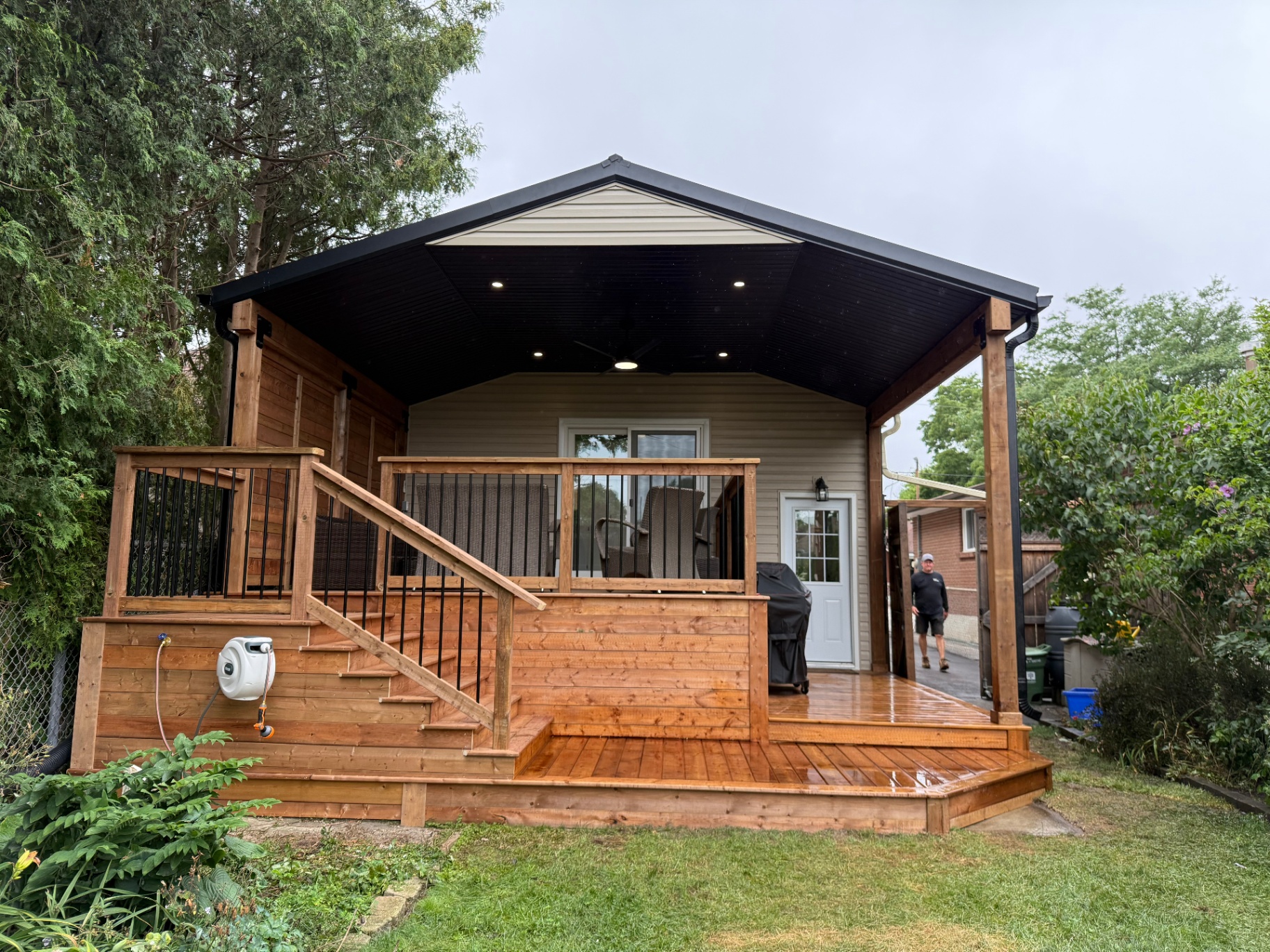 Covered Cedar Deck